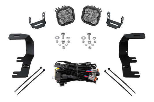 SS3 LED Ditch Light Kit for 2014-2019 Silverado/Sierra  Sport White Combo