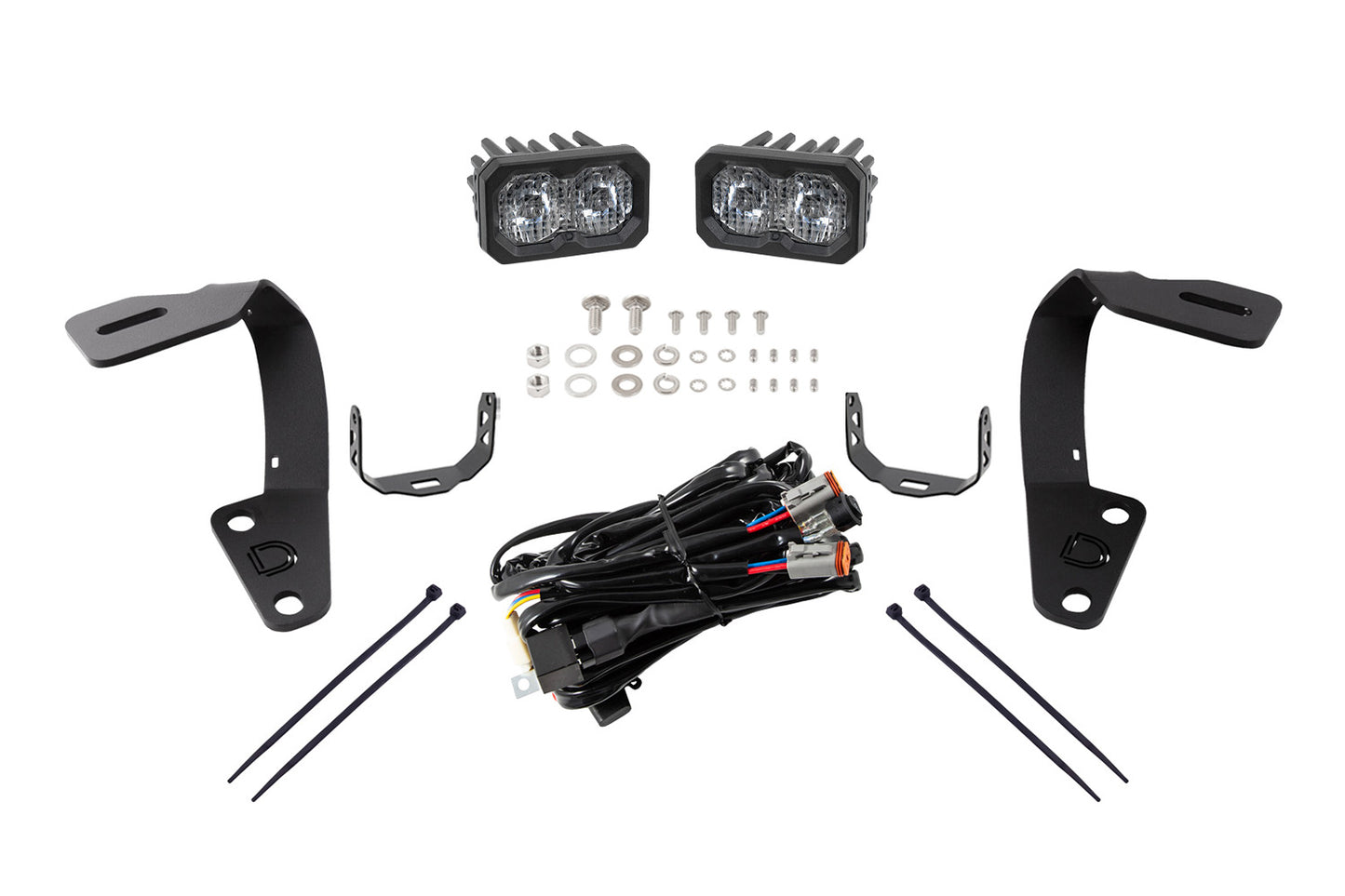 C2 2.0 LED Ditch Light Kit for 2010-2024 Toyota 4Runner Sport White Combo/Driving