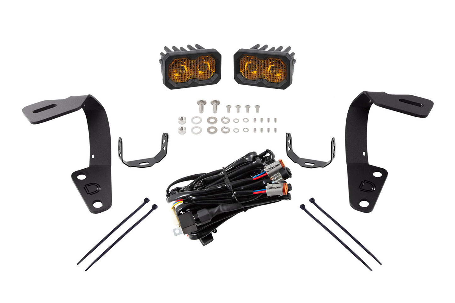 C2 2.0 LED Ditch Light Kit for 2010-2024 Toyota 4Runner  Sport Yellow Combo