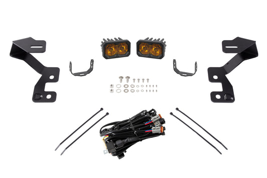 C2 2.0 LED Ditch Light Kit for 2021+ Ford Bronco Sport  Pro Yellow Combo