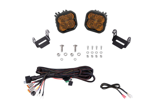SS3 LED Ditch Light Kit for 2021+ Ford Bronco  Pro Yellow Combo