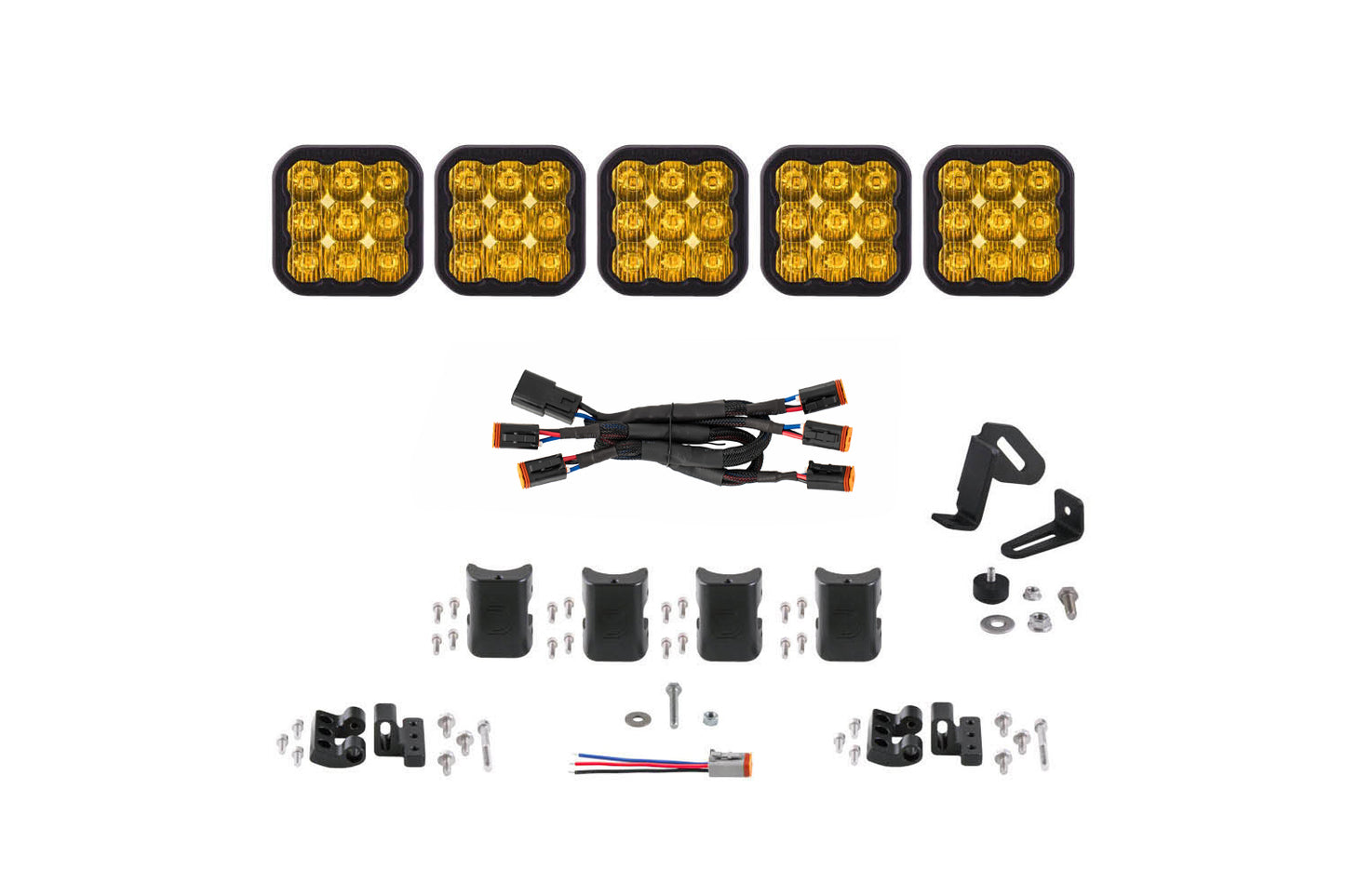SS5 Sport Universal CrossLink 5-Pod Lightbar Yellow Driving