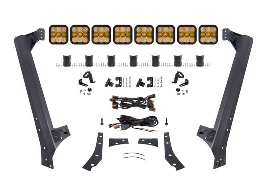 Jeep JK SS5 Sport CrossLink Windshield Yellow Combo Lightbar Kit