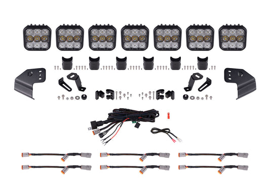 Bronco SS5 Sport CrossLink Windshield White Combo Lightbar Kit