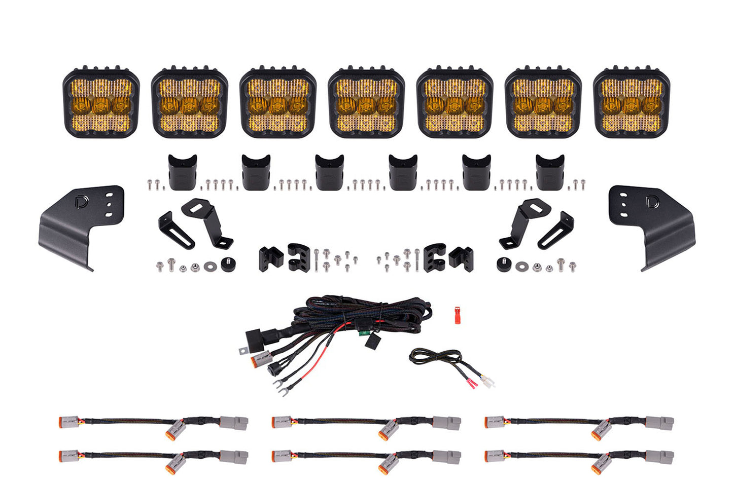 Bronco SS5 Sport CrossLink Windshield Yellow Combo Lightbar Kit