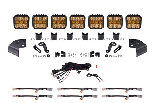 Bronco SS5 Sport CrossLink Windshield Yellow Combo Lightbar Kit