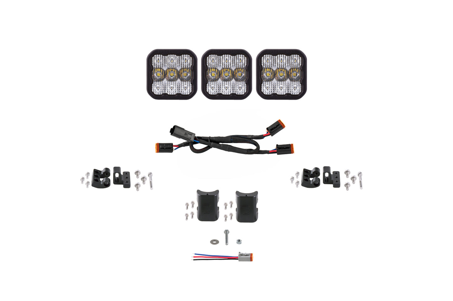 SS5 Pro Universal CrossLink 3-Pod Lightbar White Combo
