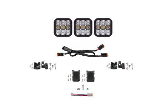 SS5 Pro Universal CrossLink 3-Pod Lightbar White Combo