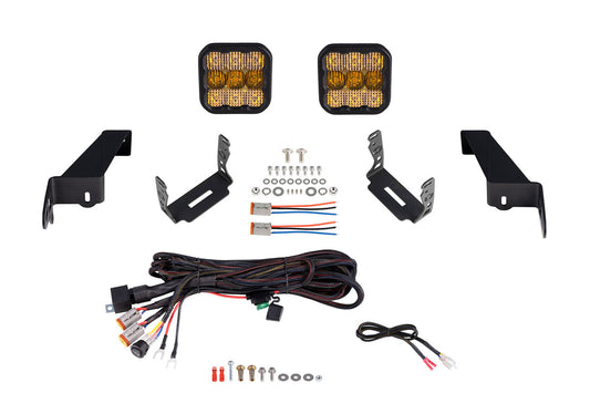 Jeep JL SS5 CrossLink Bumper Lightbar Kit  Pro Yellow Combo
