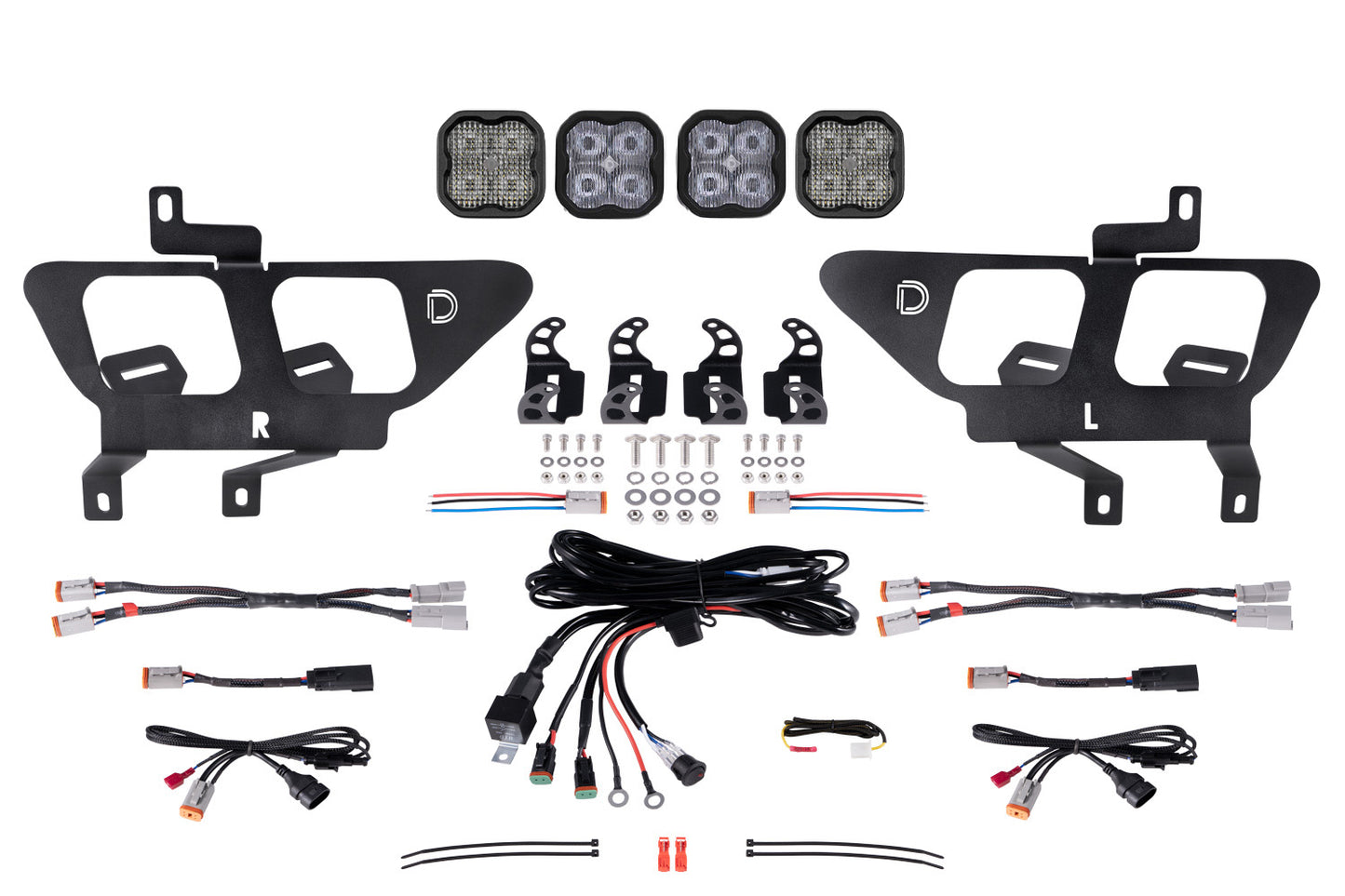 SS3 LED Fog Pocket Kit for 2021-2023 Ford F-150  White Max
