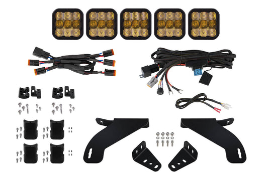 SS5 Grille CrossLink Lightbar Kit for 2021-2023 Ford F-150  Pro Yellow Combo