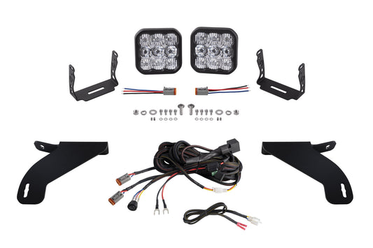SS5 Bumper LED Pod Light Kit for 2021-2023 Ford F-150  Sport White Combo