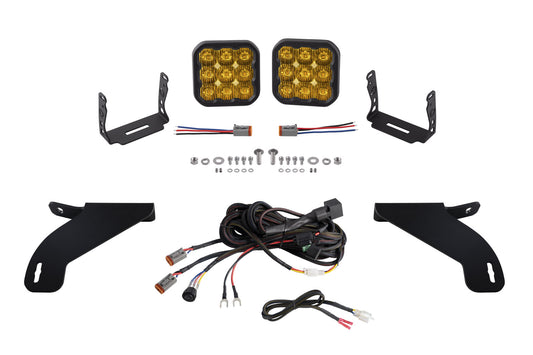 SS5 Bumper LED Pod Light Kit for 2021-2023 Ford F-150  Sport Yellow Driving