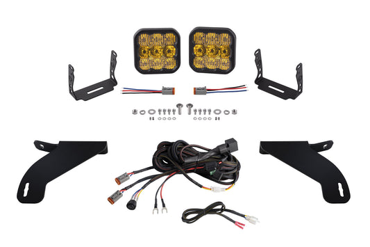 SS5 Bumper LED Pod Light Kit for 2021-2023 Ford F-150  Pro Yellow Combo