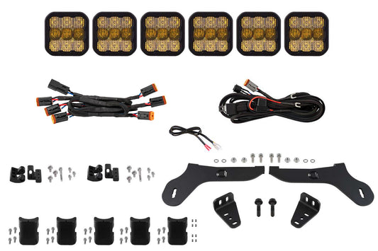 SS5 Grille CrossLink Lightbar Kit for 2017-2020 Ford Raptor  Sport Yellow Combo