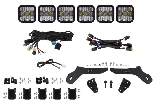 SS5 Grille CrossLink Lightbar Kit for 2017-2020 Ford Raptor  Pro White Combo