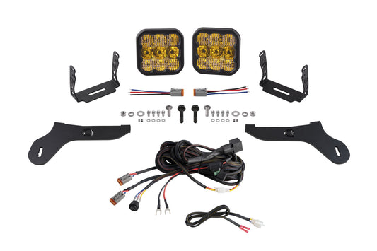 SS5 Bumper LED Pod Light Kit for 2017-2020 Ford Raptor  Sport Yellow Combo