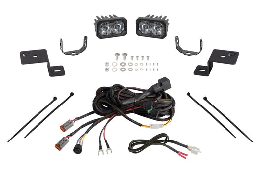 Stage Series Backlit Ditch Light Kit for 2021-2026 Ford F-150 C2 2.0 Sport White Combo/Driving