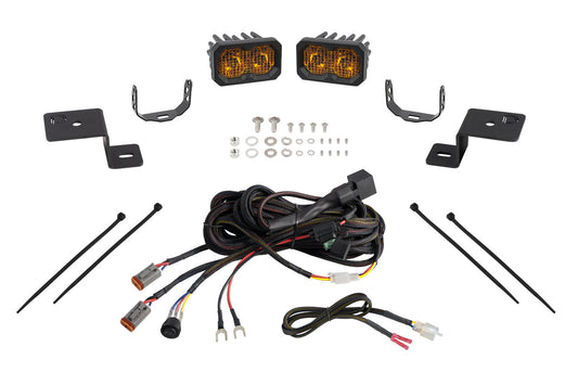 Stage Series Backlit Ditch Light Kit for 2021-2026 Ford F-150  C2 2.0 Pro Yellow Combo