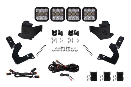 SS5 Grille CrossLink Lightbar Kit for 2024+ Toyota Tacoma  Sport White Combo