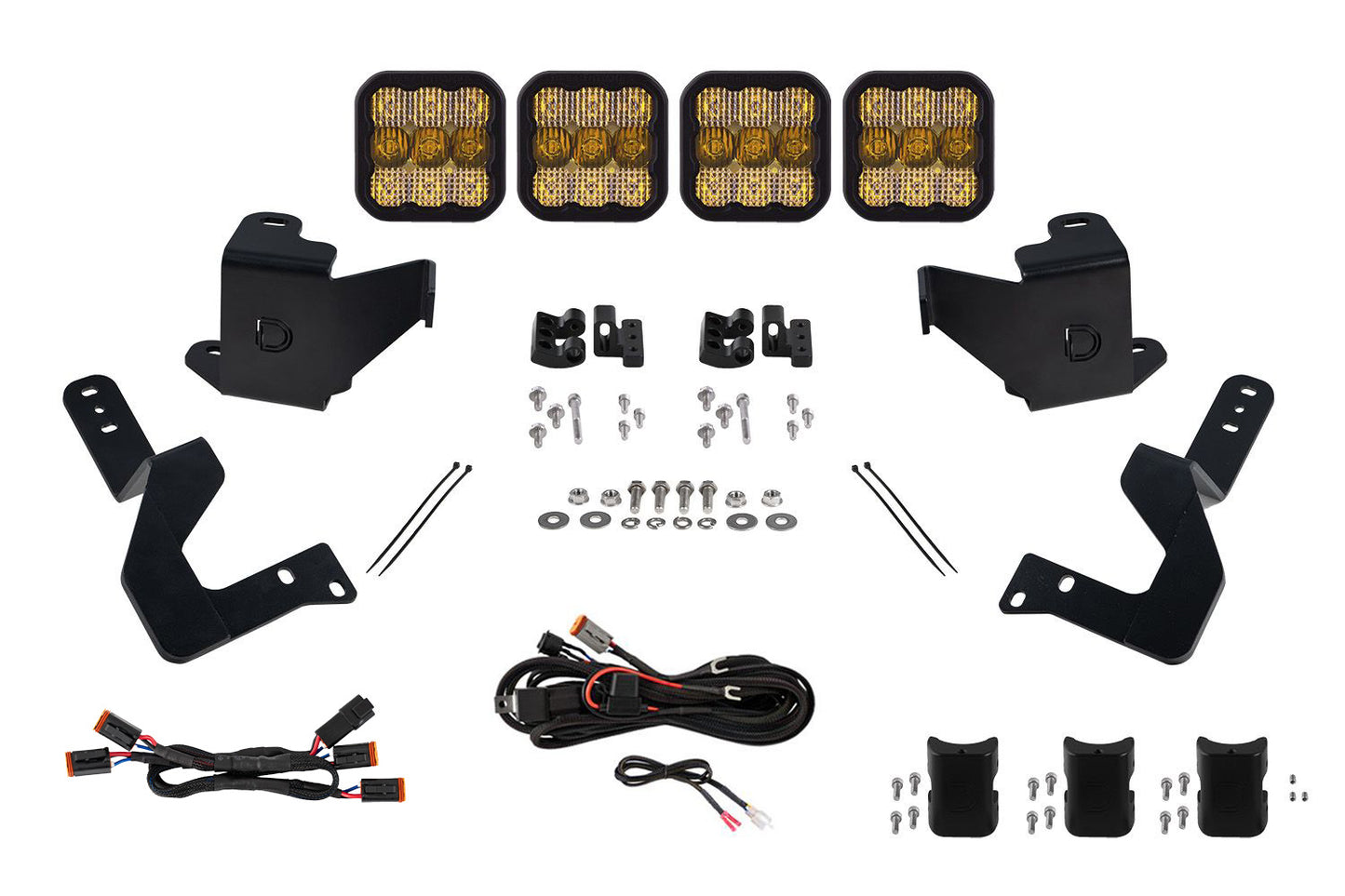 SS5 Grille CrossLink Lightbar Kit for 2024+ Toyota Tacoma  Pro Yellow Combo