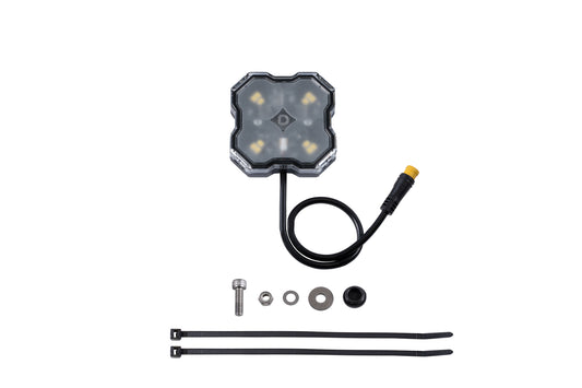 Stage Series Single-Color LED Rock Light  White Diffused M8 (one)