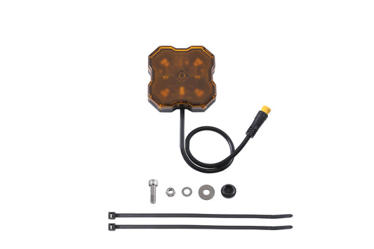 Stage Series Single-Color LED Rock Light  Amber M8 (one)