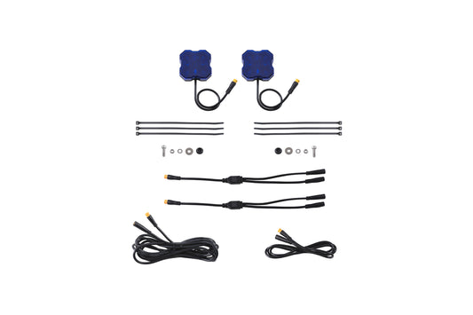 Stage Series Single-Color LED Rock Light  Blue M8 (2-pack)