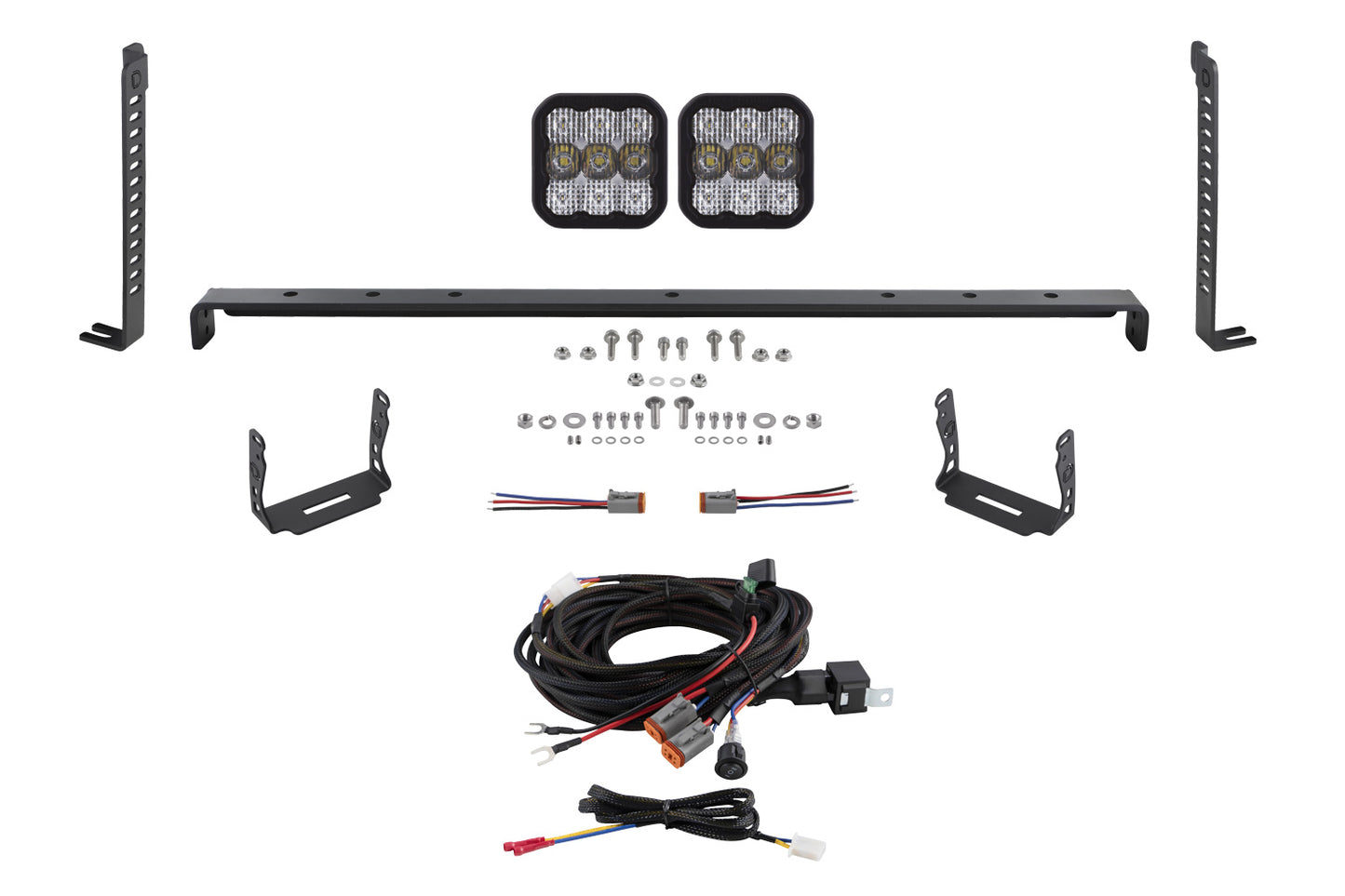 SS5 Stealth Grille LED 2-Pod Kit for 2014-2024 Toyota 4Runner  Pro White Combo