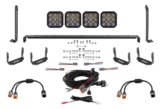 SS5 Stealth Grille LED 4-Pod Kit for 2014-2024 Toyota 4Runner  Pro White Driving