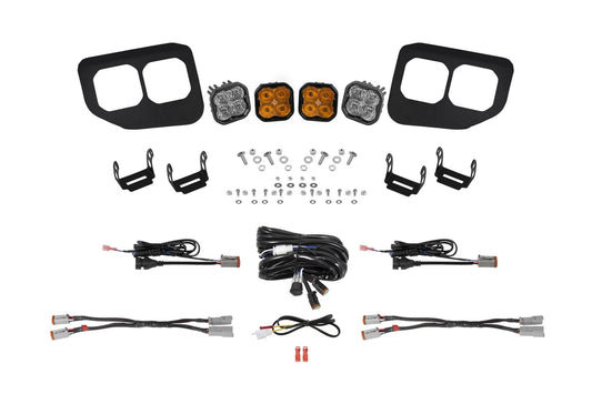 SS3 LED Fog Pocket Kit for 2020-2022 Ford Super Duty  Yellow Max