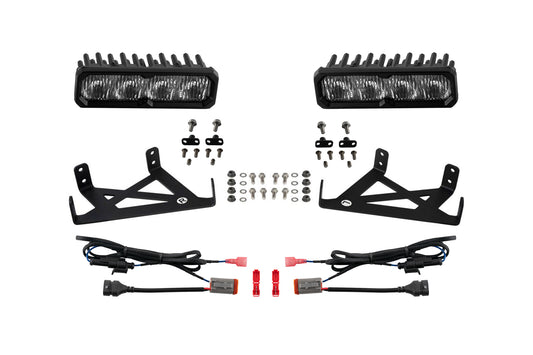 F250 2021 Fog SS6 Sport LED Kit White