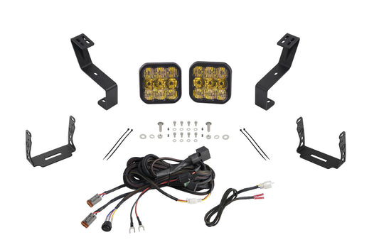 SS5 Bumper LED Pod Light Kit for 2019-2024 Ram  Pro Yellow Combo