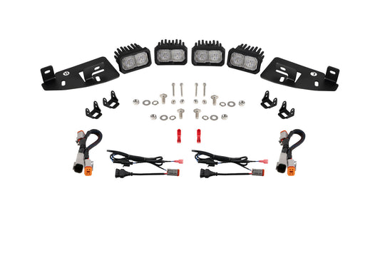 SSC2 LED Fog Pocket Kit for 2019-2024 Ram  White Sport