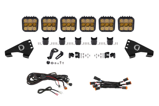 Polaris RZR SS5 Sport CrossLink Roof Yellow Combo Lightbar Kit