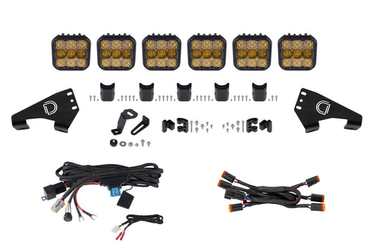 Polaris RZR SS5 Pro CrossLink Roof Yellow Combo Lightbar Kit