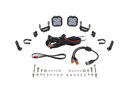 SS3 LED Bumper 1.5 Inch Roll Bar Kit  Max White SAE Fog (pair)
