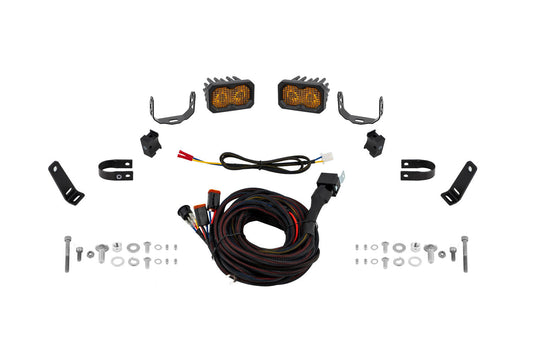 Stage Series 1.25 Inch Roll Bar Chase Light Kit  C2 2.0 Pro Yellow (pair)