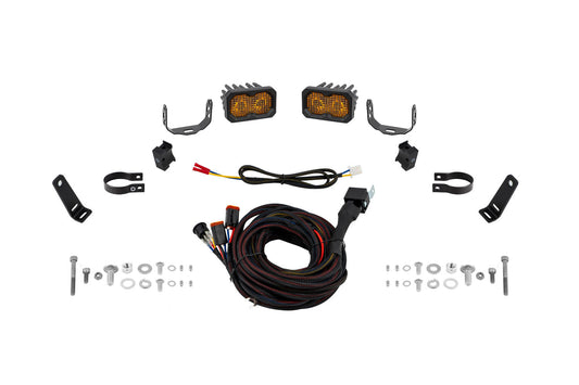 Stage Series 1.75 Inch Roll Bar Chase Light Kit  C2 2.0 Pro Yellow (pair)