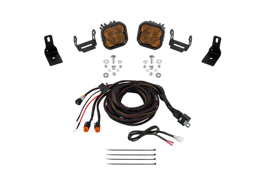 Stage Series Ditch Light Kit for 2022+ Ford Maverick  SS3 Pro Yellow Combo