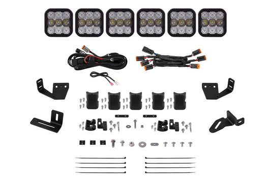 SS5 CrossLink Lightbar Kit for Prinsu/Sherpa Roof Racks BRACKET ONLY