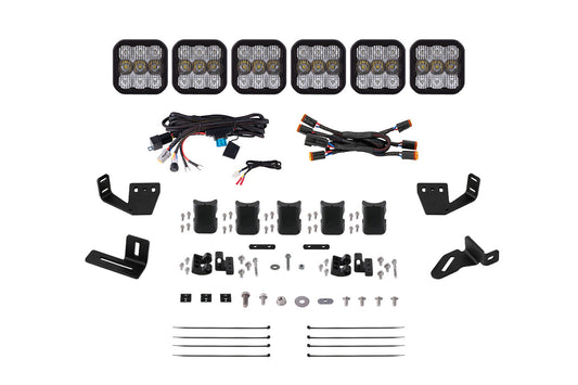SS5 6-Pod CrossLink Mounting Kit for Prinsu/Sherpa Roof Racks  Pro White Combo