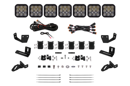 SS5 7-Pod CrossLink Mounting Kit for Prinsu/Sherpa Roof Racks  Sport White Driving
