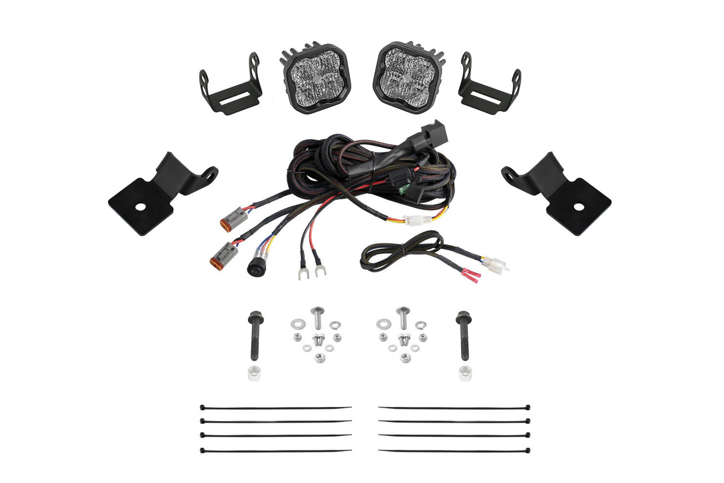 Stage Series SS3 A-Pillar Pod Kit for 2014-2018 Polaris RZR XP  Sport White Combo