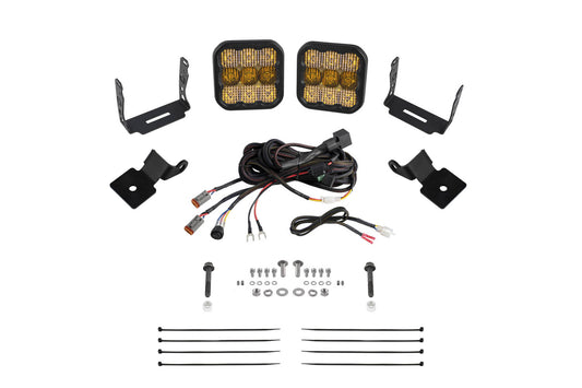 Stage Series SS5 A-Pillar Pod Kit for 2014-2018 Polaris RZR XP  Pro Yellow Combo