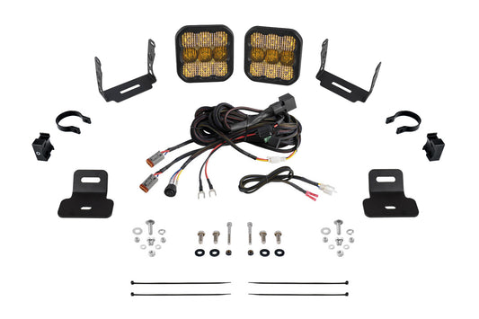 Stage Series Ditch Light Kit for 2017-2025 Can-Am Maverick X3  SS5 Sport Yellow Combo