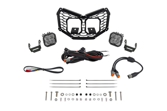 Stage Series LED Grille Kit for 2017-2025 Can-Am Maverick X3  Sport White Combo