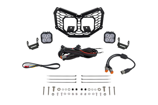 Stage Series LED Grille Kit for 2017-2025 Can-Am Maverick X3  Sport White Fog
