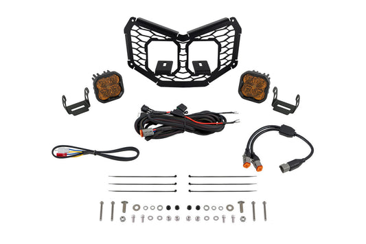 Stage Series LED Grille Kit for 2017-2025 Can-Am Maverick X3  Pro Yellow Combo