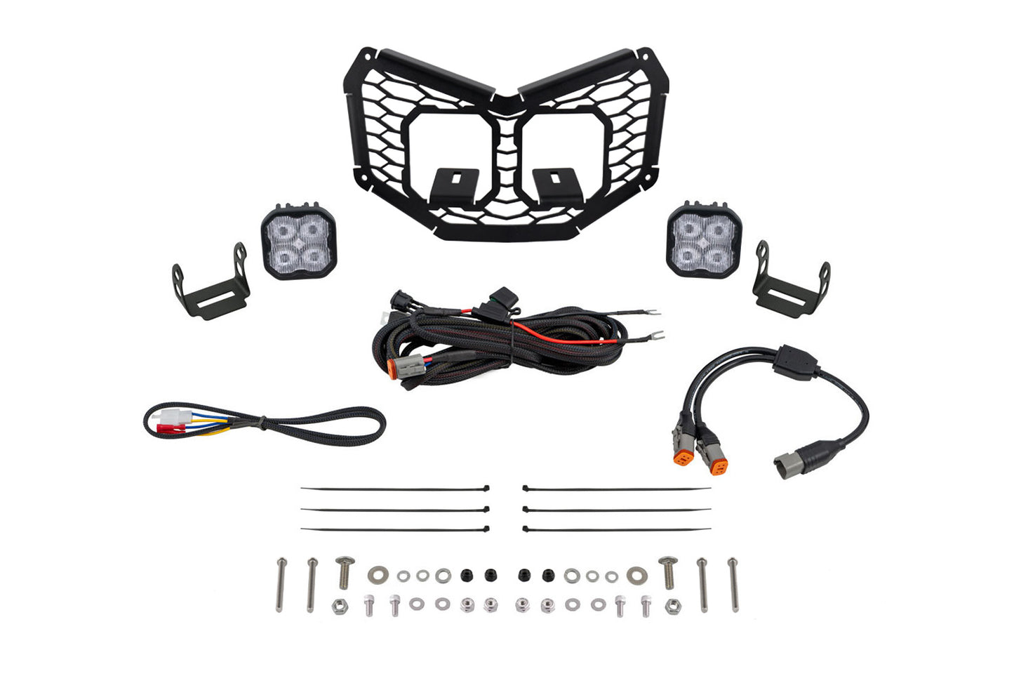 Stage Series LED Grille Kit for 2017-2025 Can-Am Maverick X3  Pro White Fog